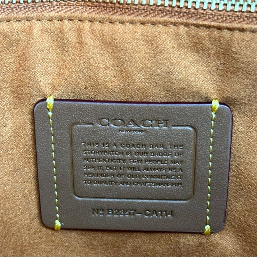 Coach Theo Tote Shoulder Bag in Canyon Calf Leather CA114 - Picture 4 of 16